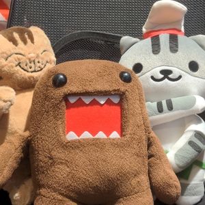 Japanese characters plush collection. Domo